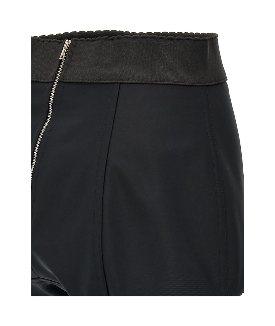 ショートパンツ Dolce & Gabbana FW24 Satin culottes (FTAG1TGDCRP N0000) Silk satin and stretch marquisette high-waisted panties in