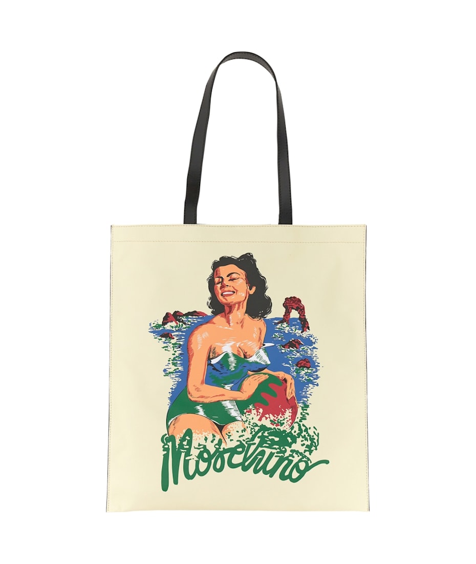 【送料&関税込】Moschino Hawaiian Print Tote Bag Moschino Hawaiian Print Tote Bag | italist