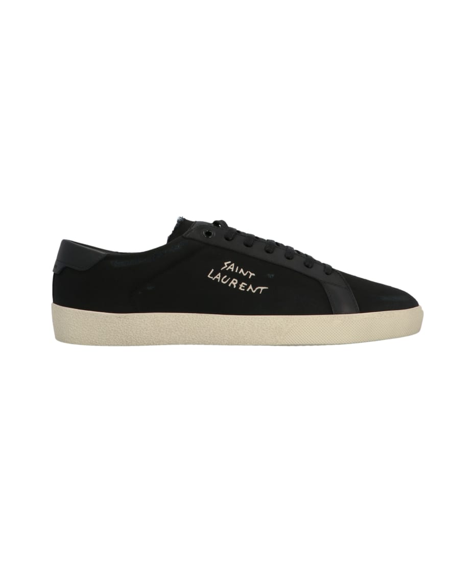 Saint Laurent 22SS SL/06 Signature レザースニーカー Saint Laurent Men's SL/06 Signature Perforated Leather Low