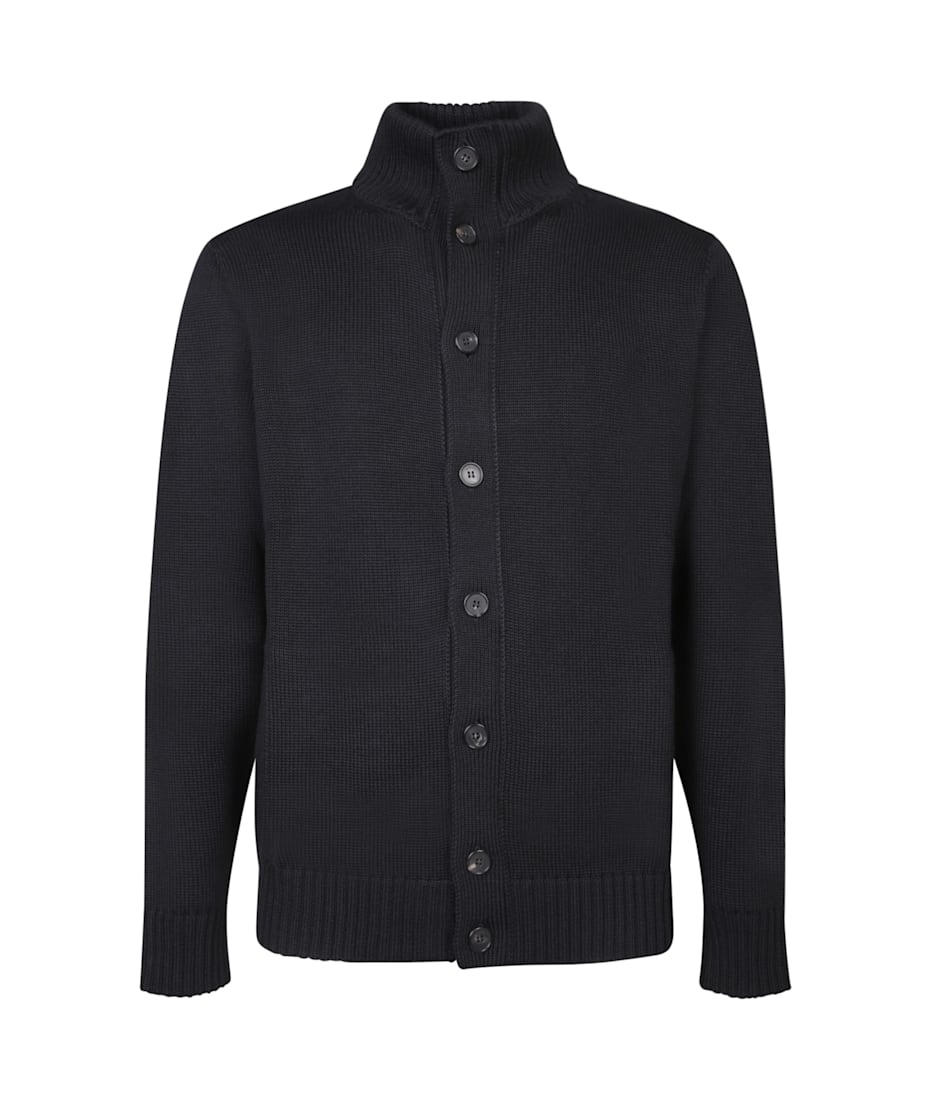 Zanone Chioto Black Wool Cardigan | italist