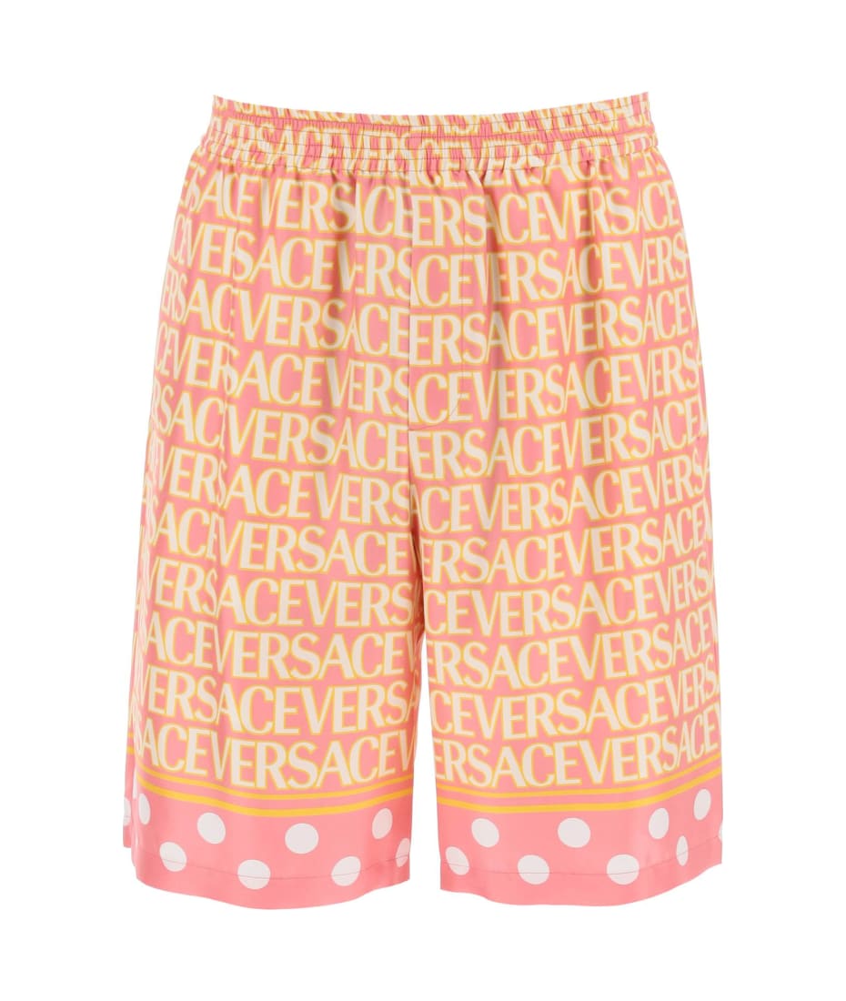 Versace Allover Kids Towel Shorts