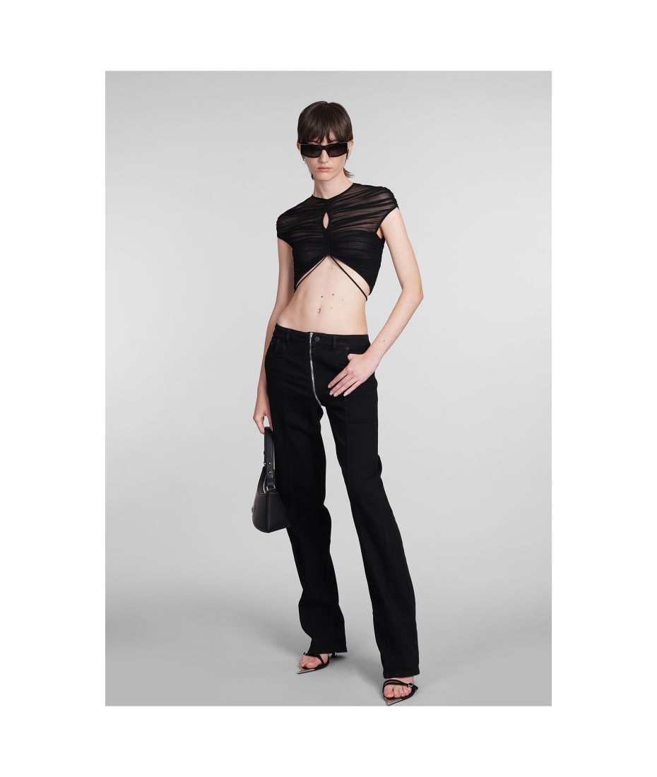 Mugler Jeans In Black Denim | italist
