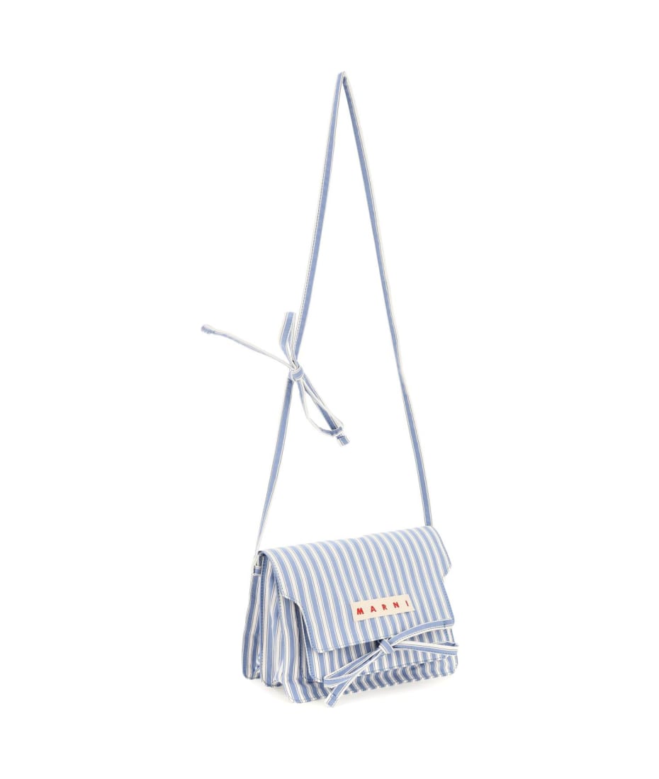 Marni Marni Striped Canvas Medium Trunk Bag - Stylemyle