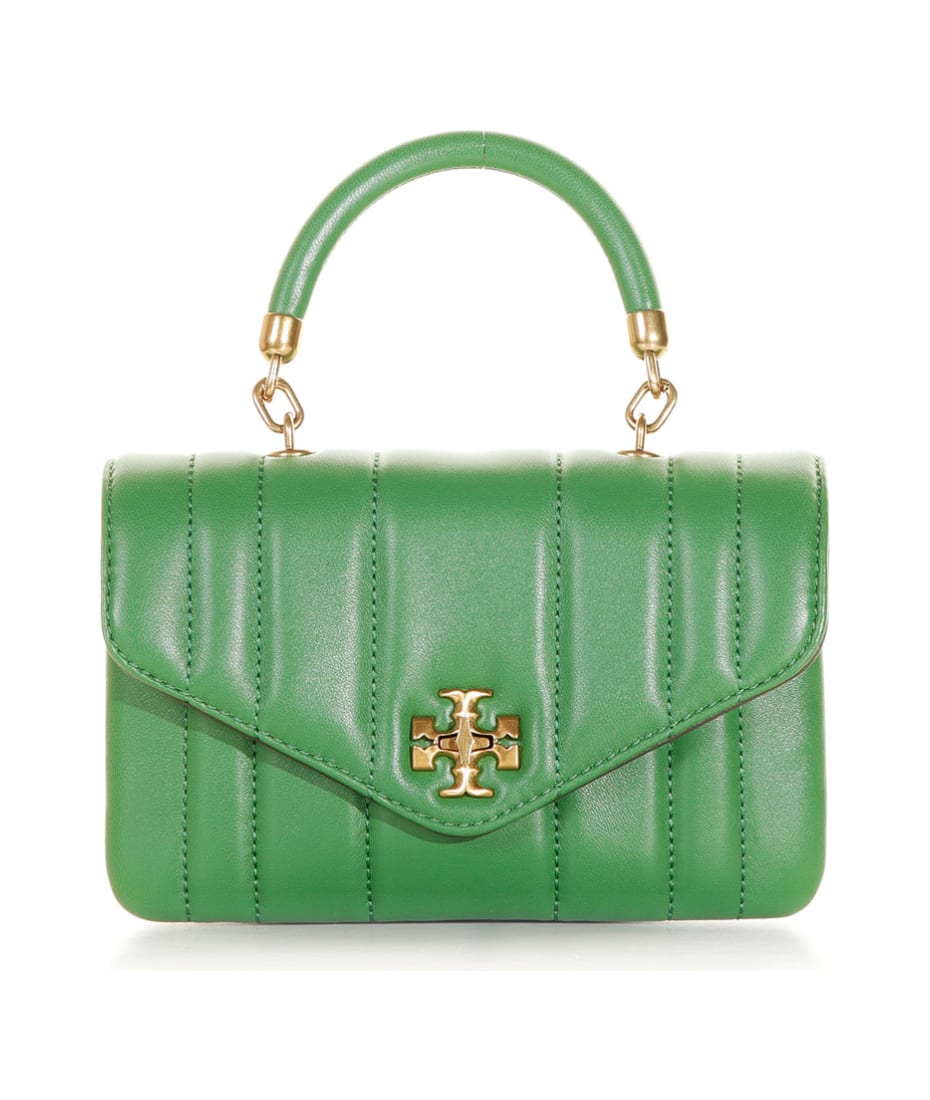 Tory Burch Basil Calf Leather Chevron Shoulder Bag