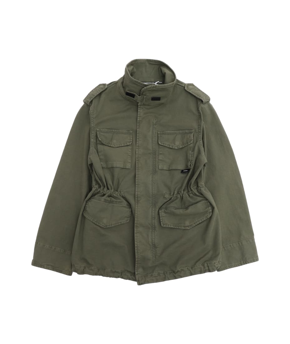 Military jacket with hidden hood - Aspesi 