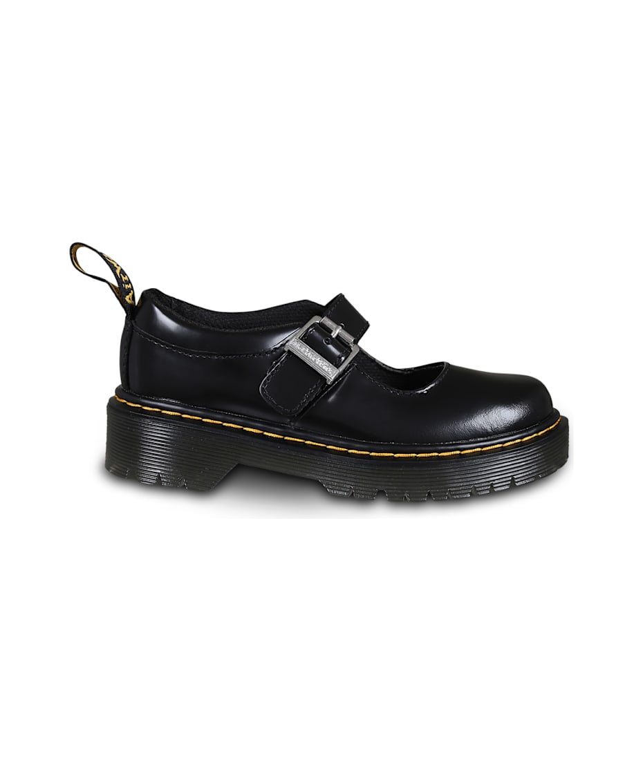 Martens Black Mj Bex Ballet Flats For Girl With Logo italist