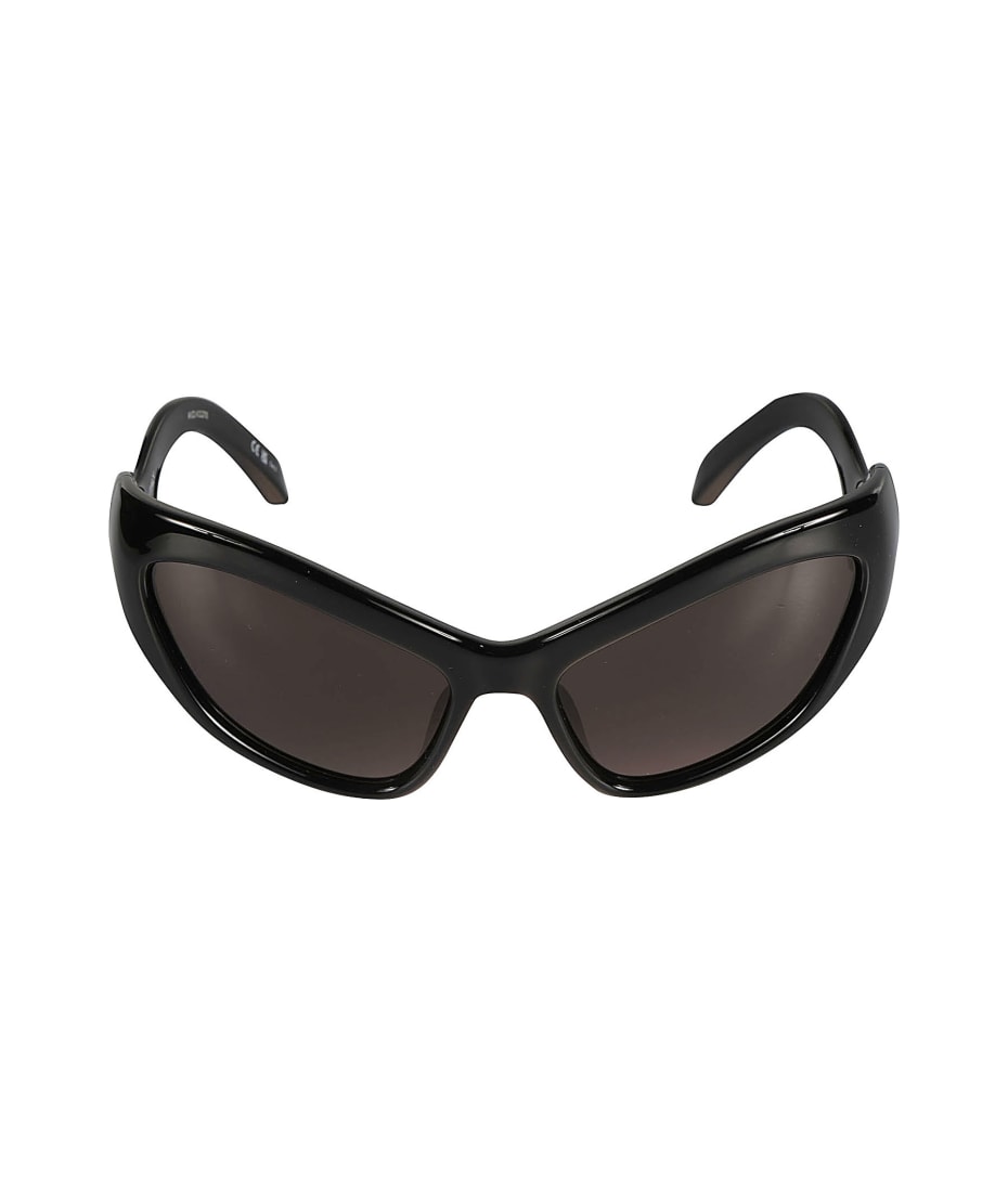 Balenciaga Eyewear Wavy Temple Logo Sided Sunglasses