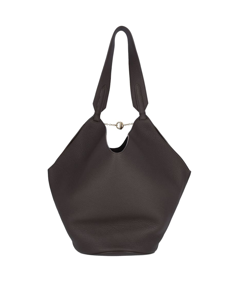 トートバッグ KHAITE FW25 'Lotus Small' shopping bag (H2043914 105) Khaite Lotus Small Calfskin Tote Bag | Neiman Marcus