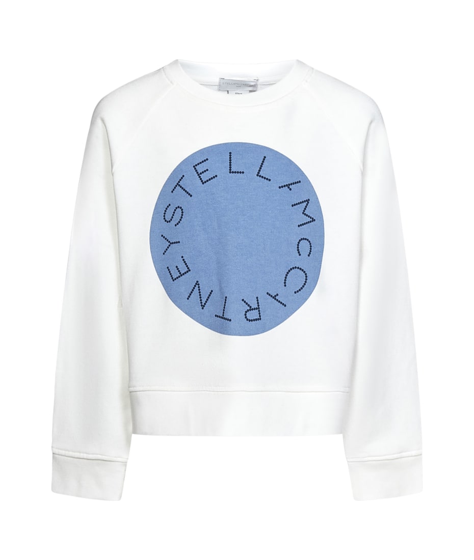 Stella McCartney Kids graphic-print cotton sweatshirt - White