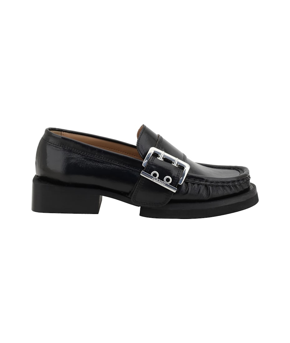 Ganni Feminine Buckle Loafers | italist