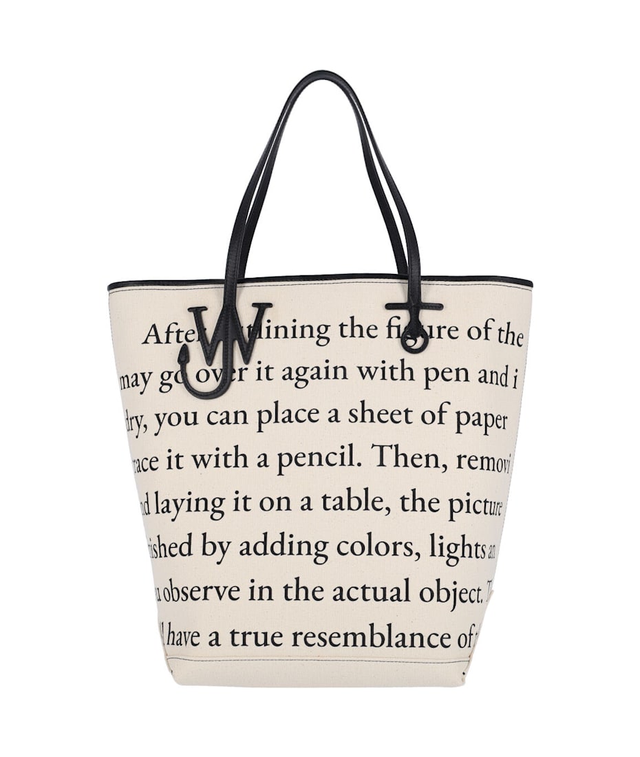 【大人気】JW Anderson「Tall Anchor」トート バッグ コットン JW Anderson Anchor Tall canvas tote bag JW Anderson