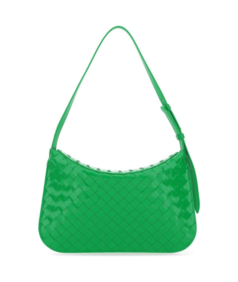 Bottega Veneta Green Intrecciato Leather Teen Pouch Bottega Veneta | The  Luxury Closet