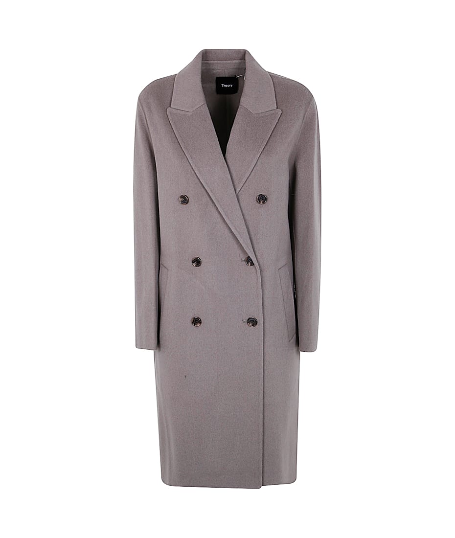 Theory Relaxed Double Breast Coat | italist