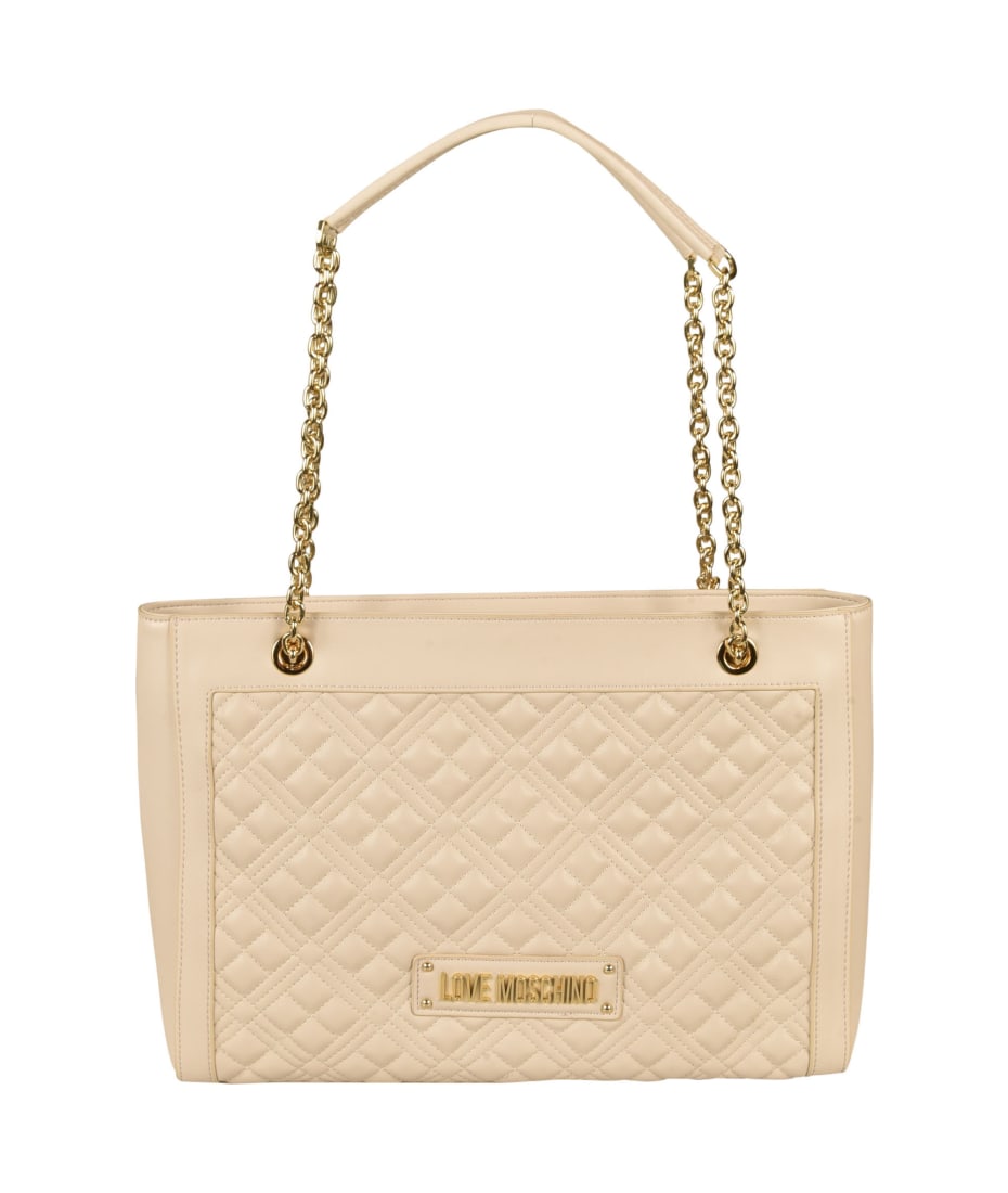 Love moschino quilted 2025 shopper bag