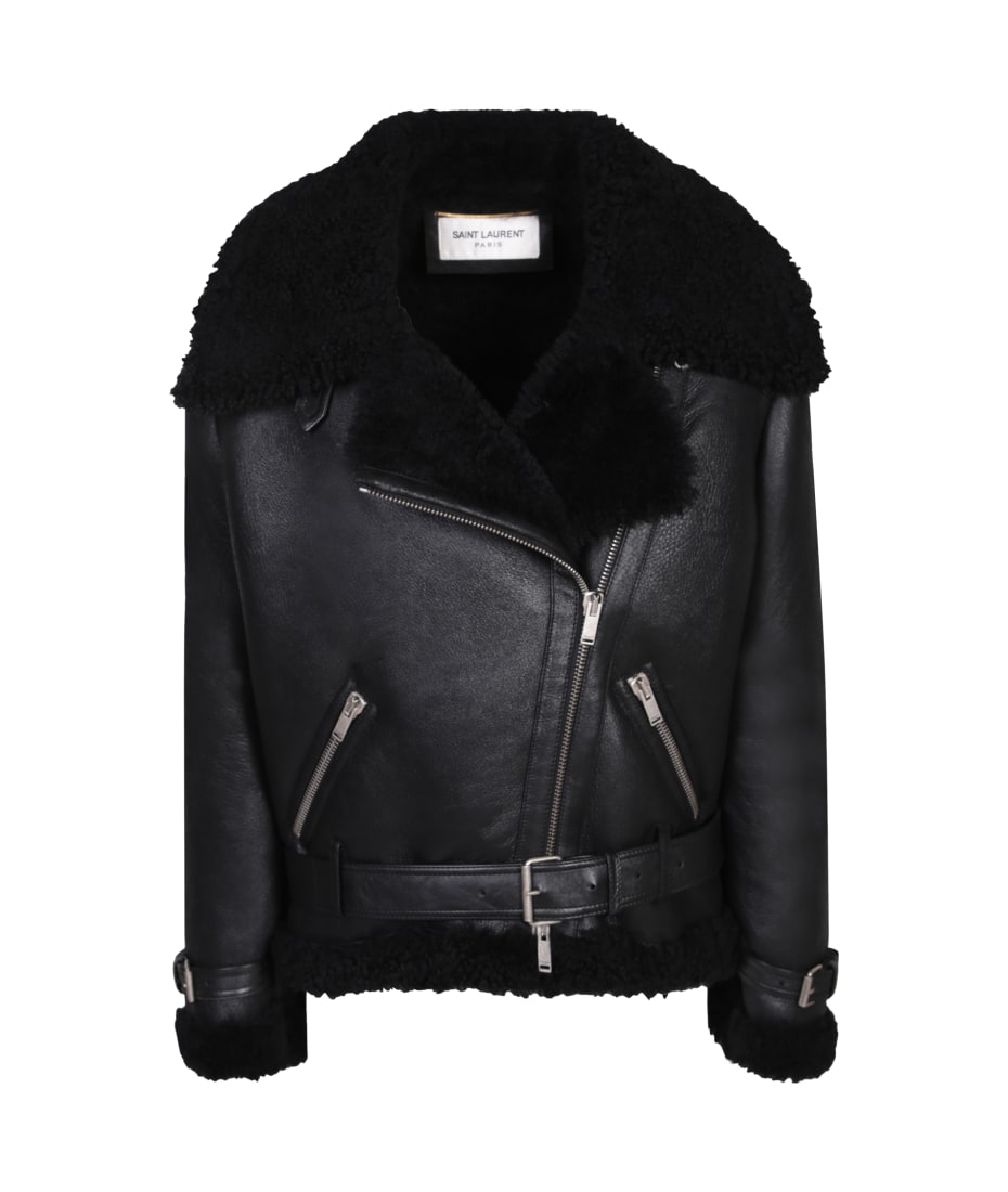 Saint laurent aviator on sale jacket