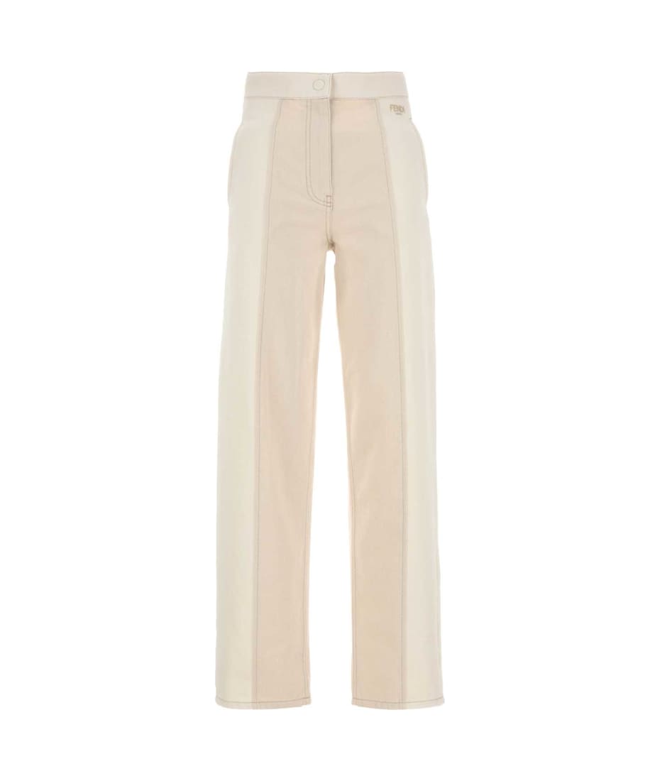 デニム・ジーパン FENDI Woman Jeans White FLP852AT20 F08QQ FENDI Woman Jeans White FLP852AT20 F08QQ (FENDI/デニム