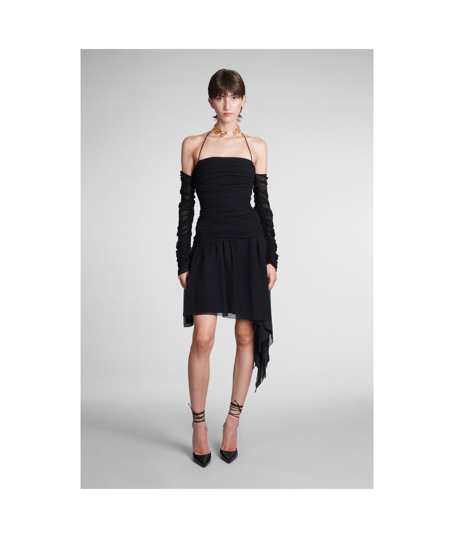 ワンピース BLUMARINE BLACK SILK DRESS Blumarine Dress In Black Silk | italist