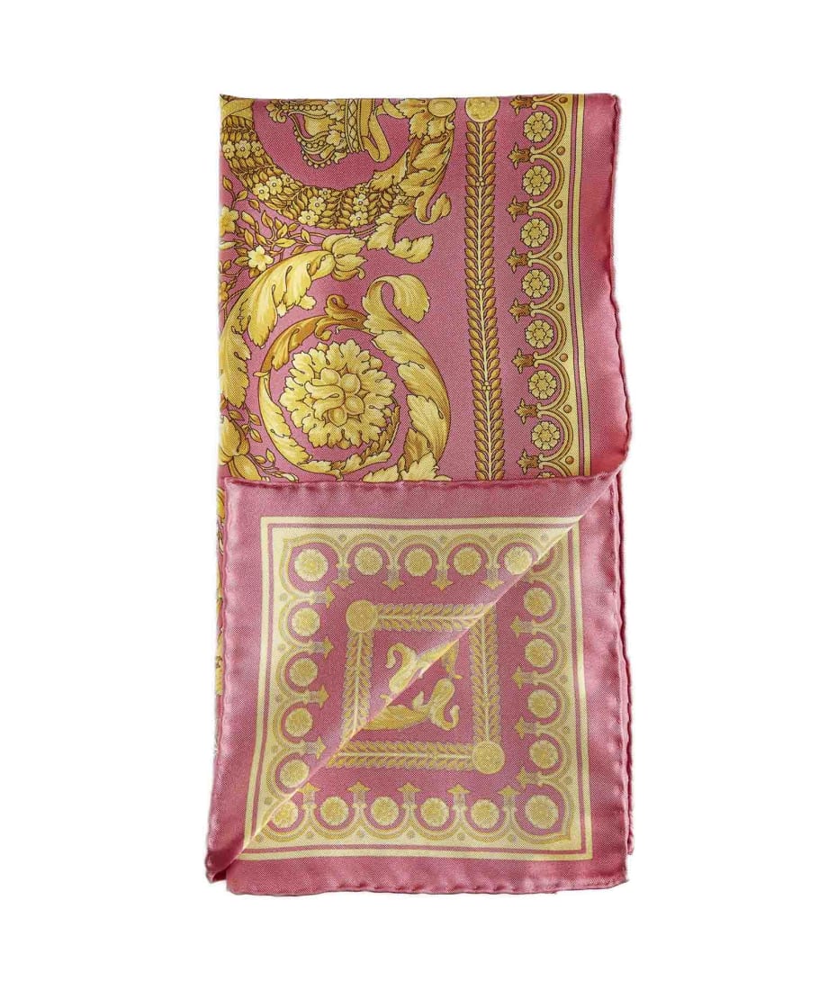 Versace Women's Plain Silk Scarf, White ($33) ❤ liked on Polyvore