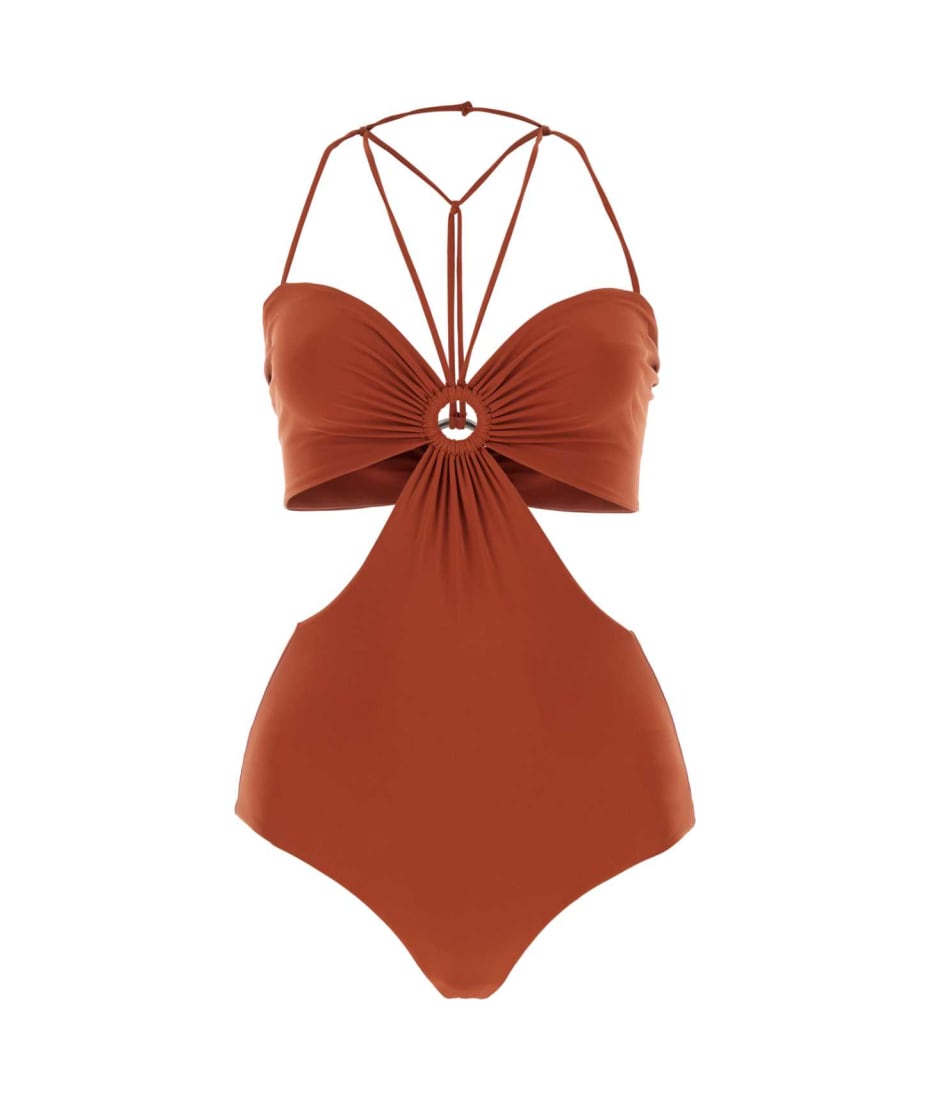 ワンピース水着 NENSI DOJAKA Brick Stretch Polyester Swimsuit Nensi Dojaka Brick Stretch Polyester Swimsuit | italist