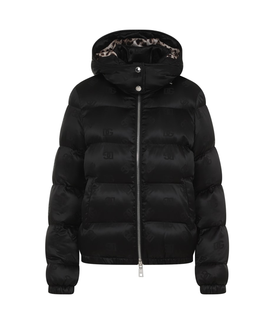 ジャケット DOLCE & GABBANA PADDED JACKET Dolce & Gabbana all-over logo-print Padded Jacket | Black