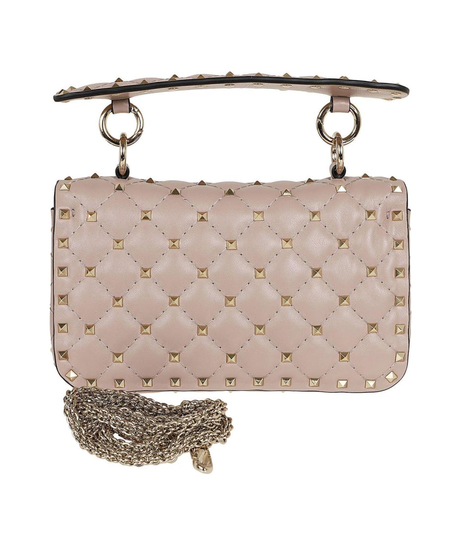 ★VALENTINO★ フーディ Valentino Garavani Garavani Rockstud Spike Small Top Handle