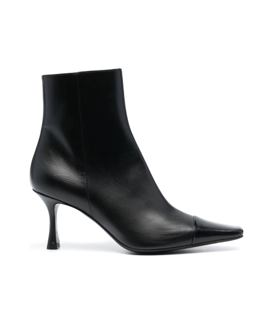 Roberto Festa Black Calfskin Fanny Ankle Boots ブーツ 通販