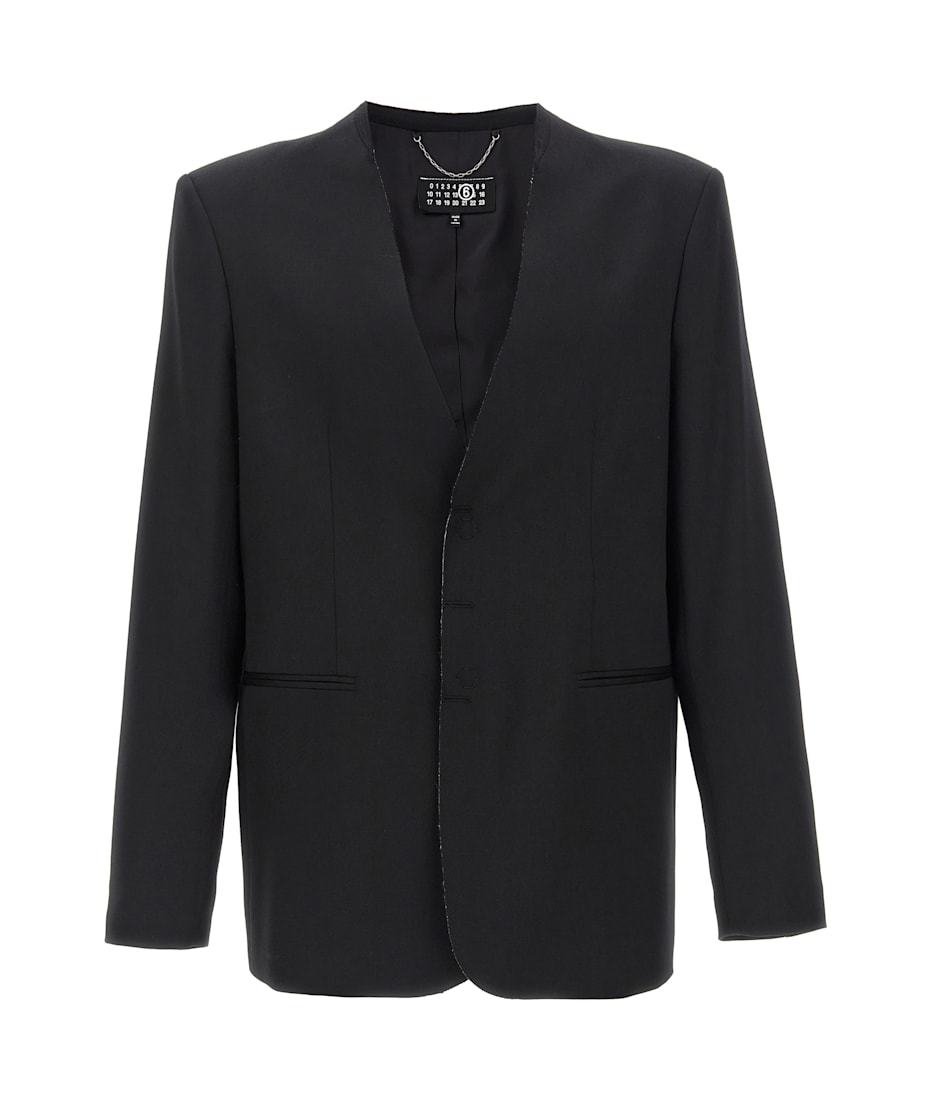 【送料&関税込】MM6 Maison Margiela Single Breasted Tailored MM6 Maison Margiela Single-breasted Blazer | italist, ALWAYS