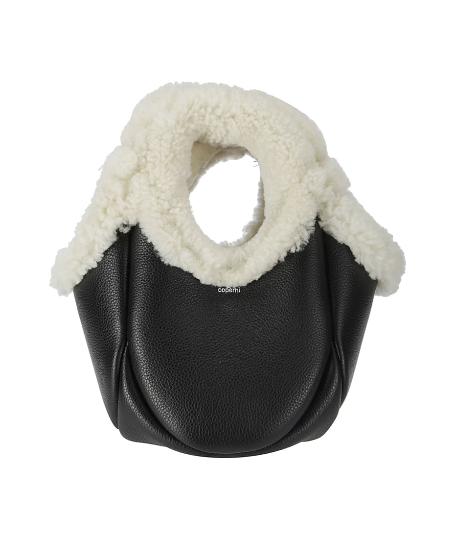 Coperni Shearling Mini Bucket Swipe Bag | italist