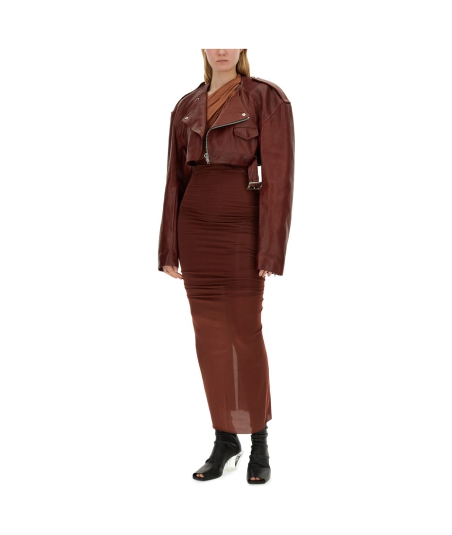 Rick Owens Leather Jacket | italist