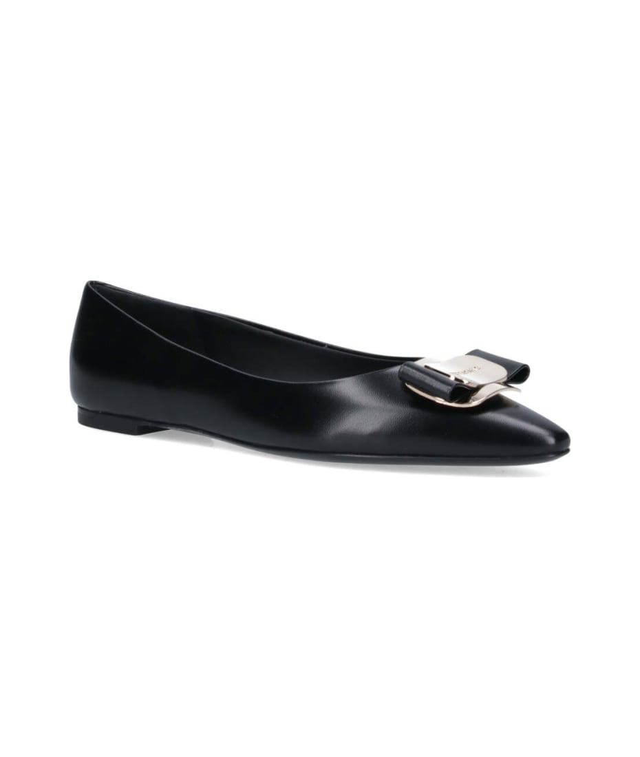 【送料&関税込】Ferragamo Vara Ballet Flats New Vara plate ballet flat - Women | Ferragamo