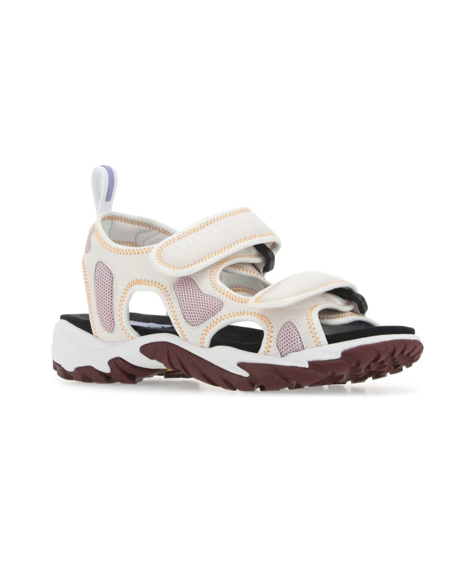 サンダル・ミュール McQ Multicolor fabric S10 Striae sandals McQ Alexander McQueen Multicolor Fabric S10 Striae Sandals