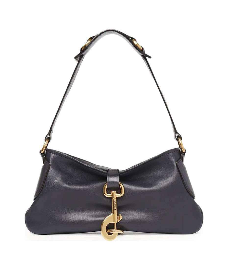 Chloé ケララ Chloé Kerala 25 Shoulder Bag in Soft Leather in Dark ebony