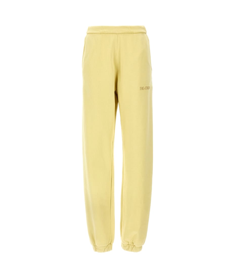 【関税込み】THE ATTICO PENNY PANTS Penny cotton jersey sweatpants in grey - The Attico | Mytheresa