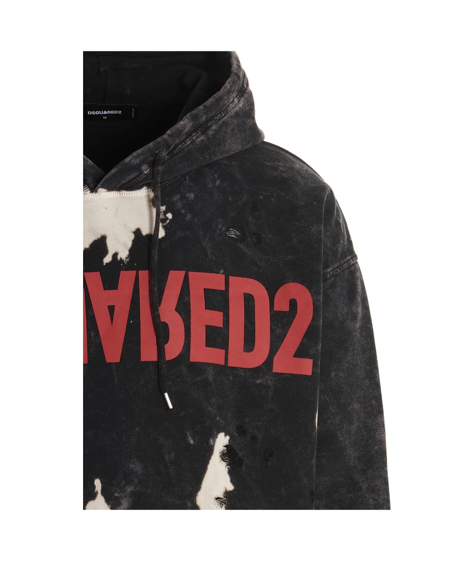 VIP★大人気 DSQUARED2 'REVERSE TIE&DYED' HOODIE Dsquared2 Reverse Tie-dyed Hoodie | italist