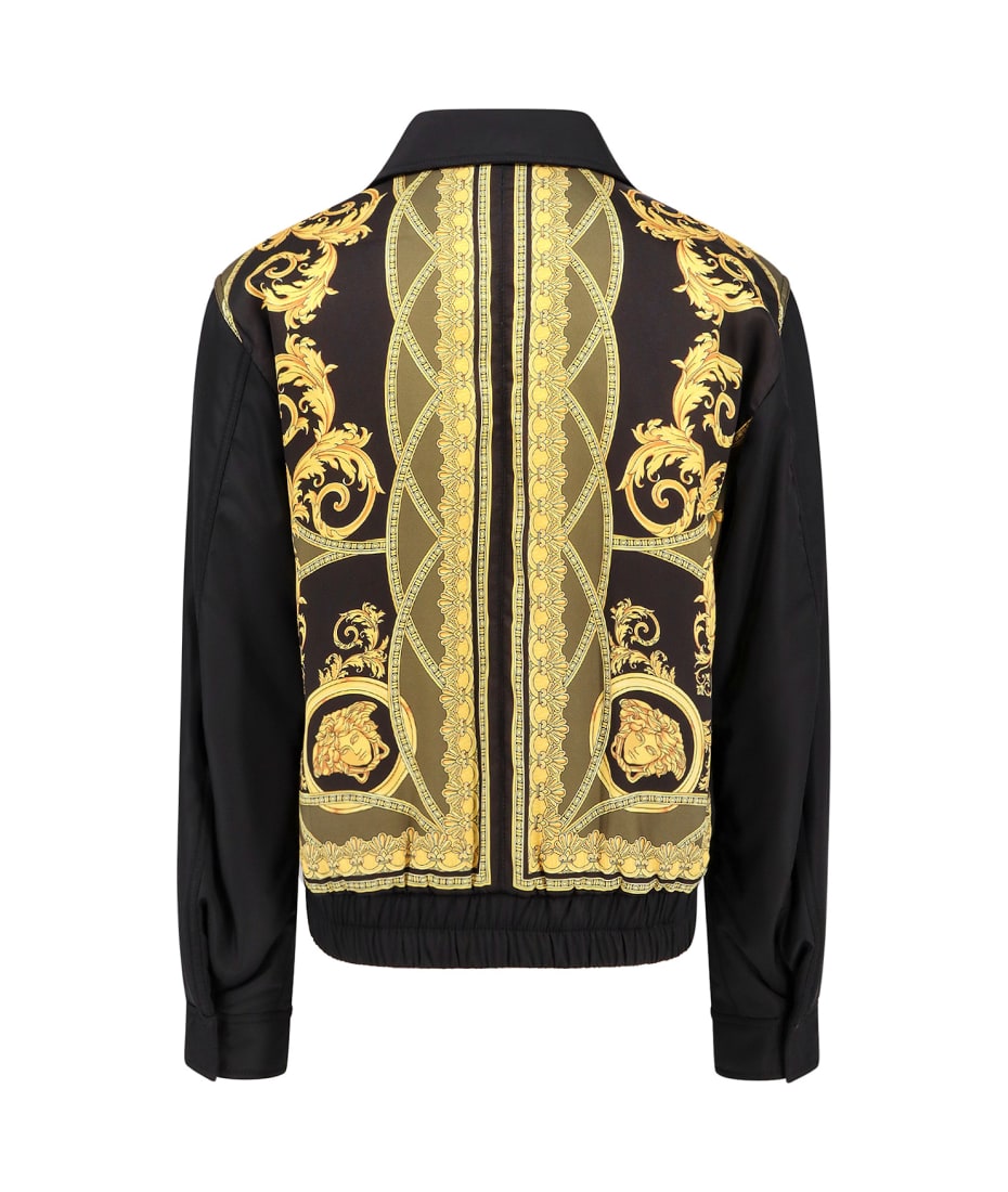 ジャケット VERSACE FW24 Versace Jackets Black (1015744 1A100961B000) Versace Bomber Jacket In Black Polyamide | italist