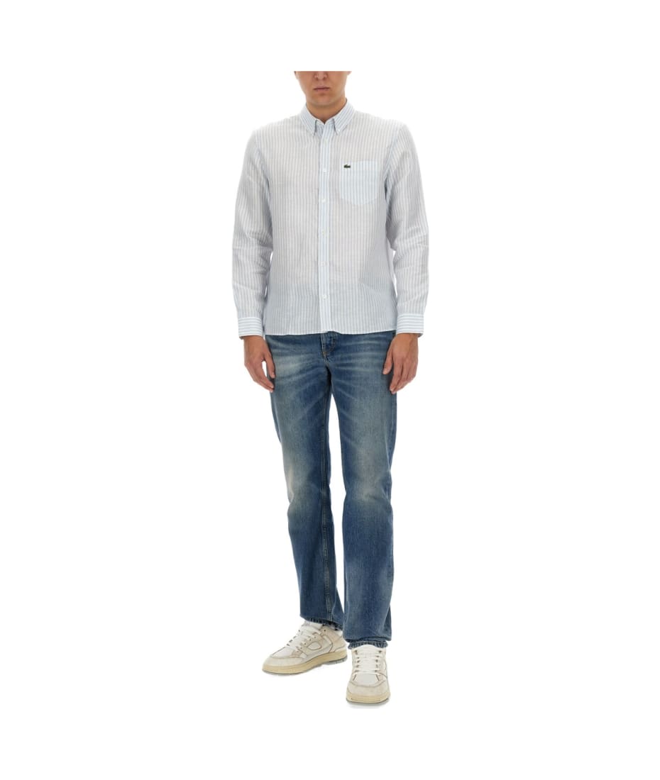 Tシャツ・カットソー LACOSTE SS25 CAMICIA CON LOGO (CH6985 E7B) Lacoste Shirt With Logo | italist