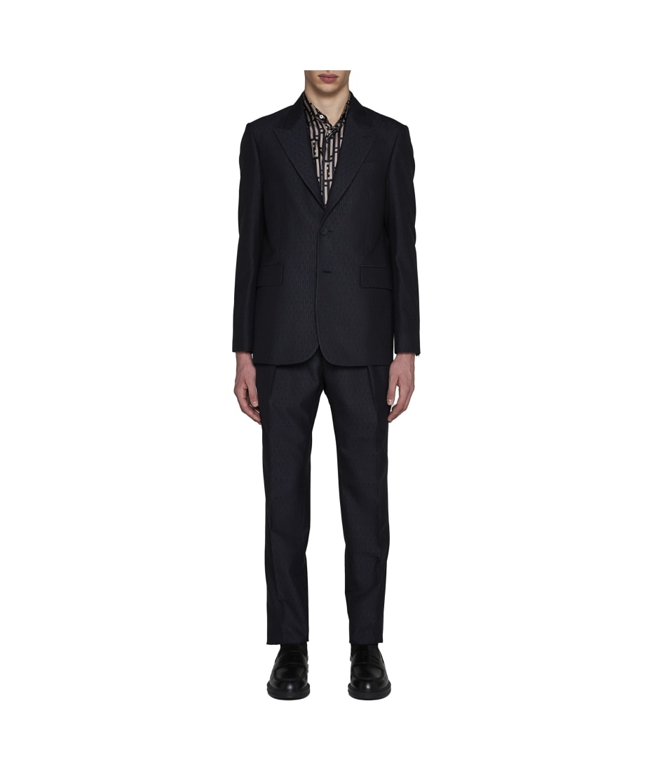 【送料&関税込】Fendi Ff Stripes Jacquard Wool Blazer Fendi Ff Stripes Jacquard Wool Blazer | italist