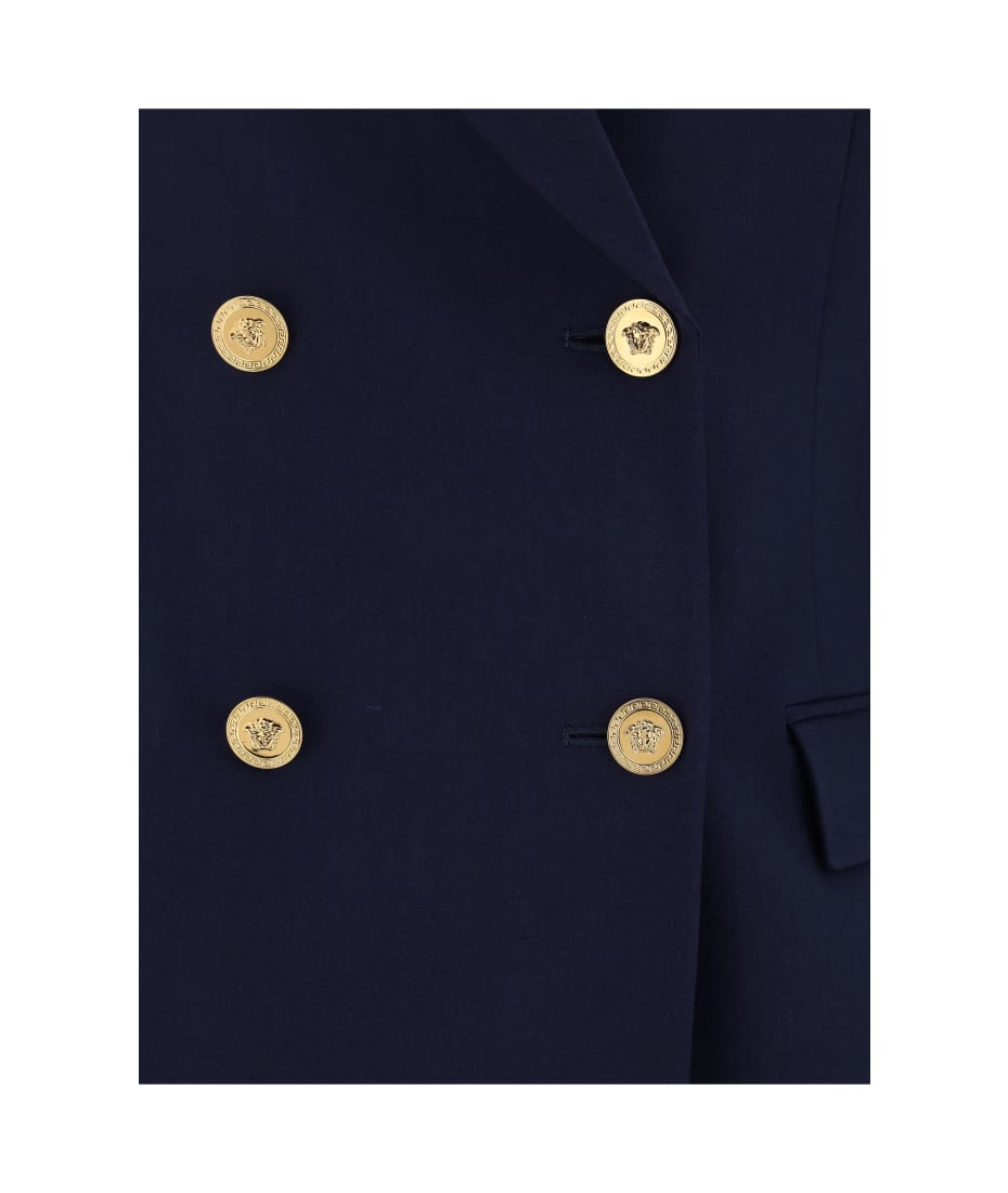 【送料&関税込】Versace Logo Patched Dinner Jacket Versace Logo Patched Dinner Jacket | italist
