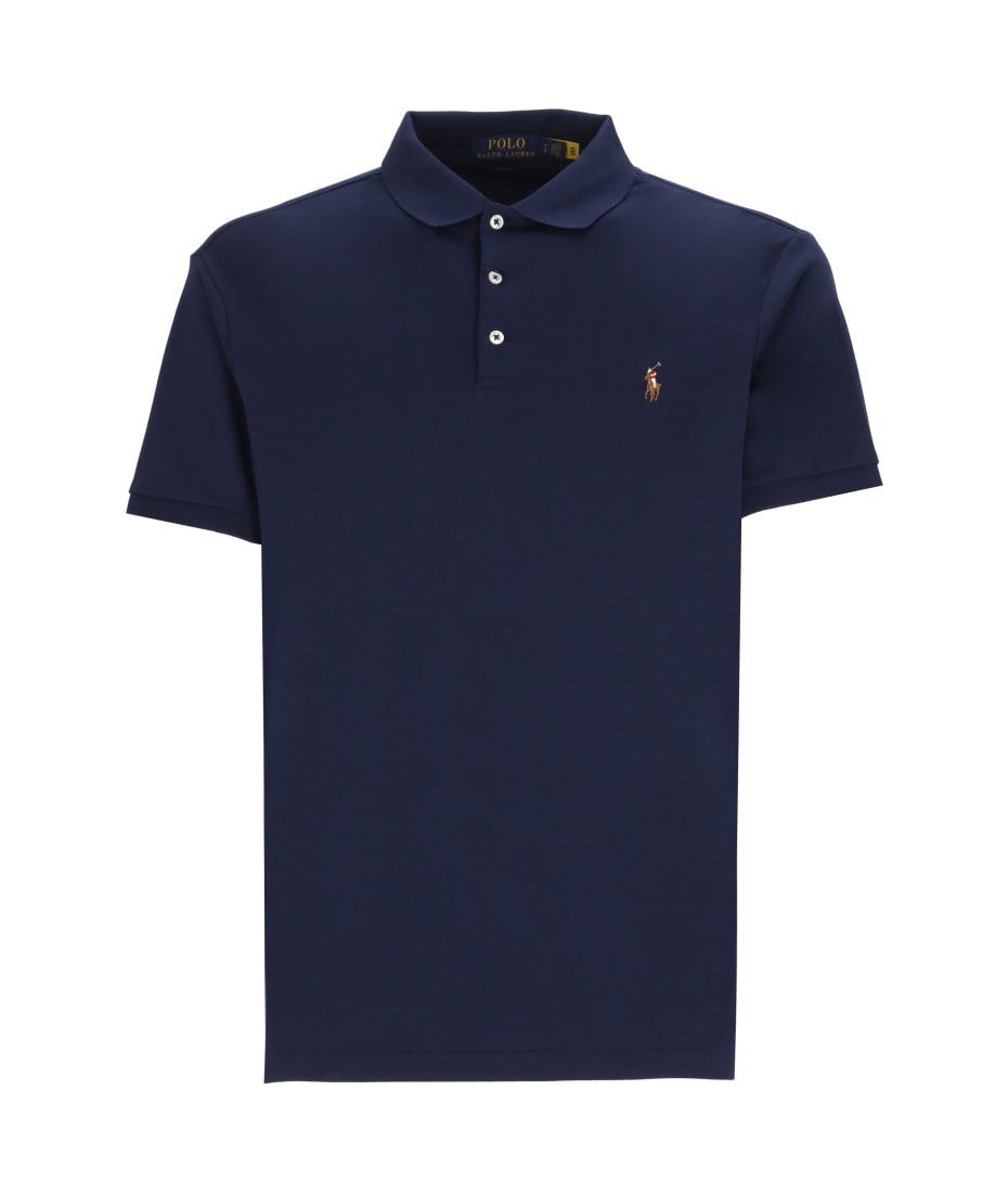 【送料&関税込】Polo Ralph Lauren Logo Embroidered Round Nec Ralph Lauren Embroidered Logo Polo Shirt | italist