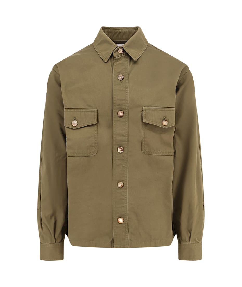 Tシャツ・カットソー Saint Laurent SS25 'Yves' overshirt (816396Y03JC 3007) SAINT LAURENT - Cotton twill overshirt | Leam Roma - Luxury