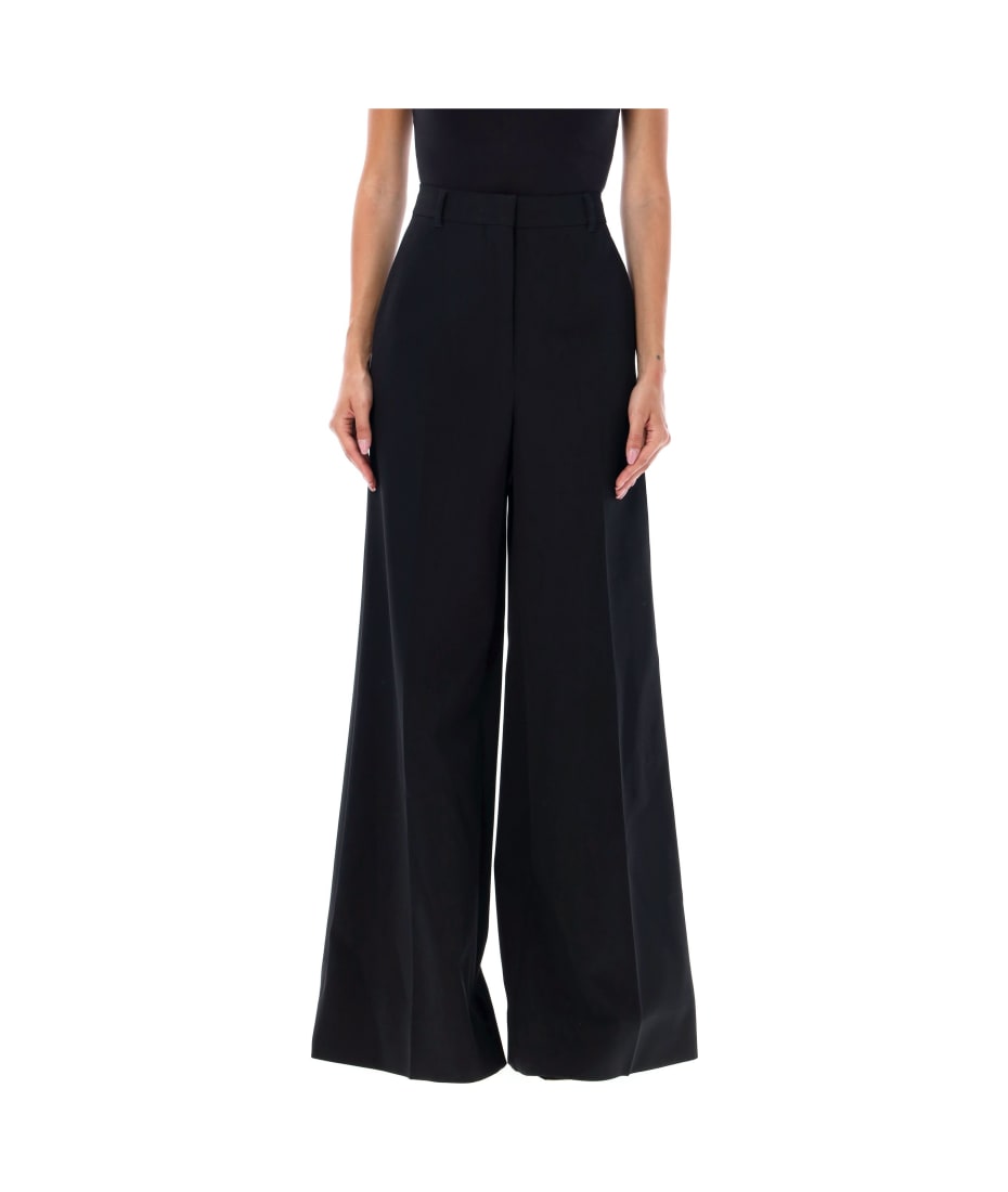 パンツ Stella McCartney FW24 FLARED PANTS (640206_3CU7032011) STELLA MCCARTNEY Ribbed-Knit Flared Pants in Neutrals | endource