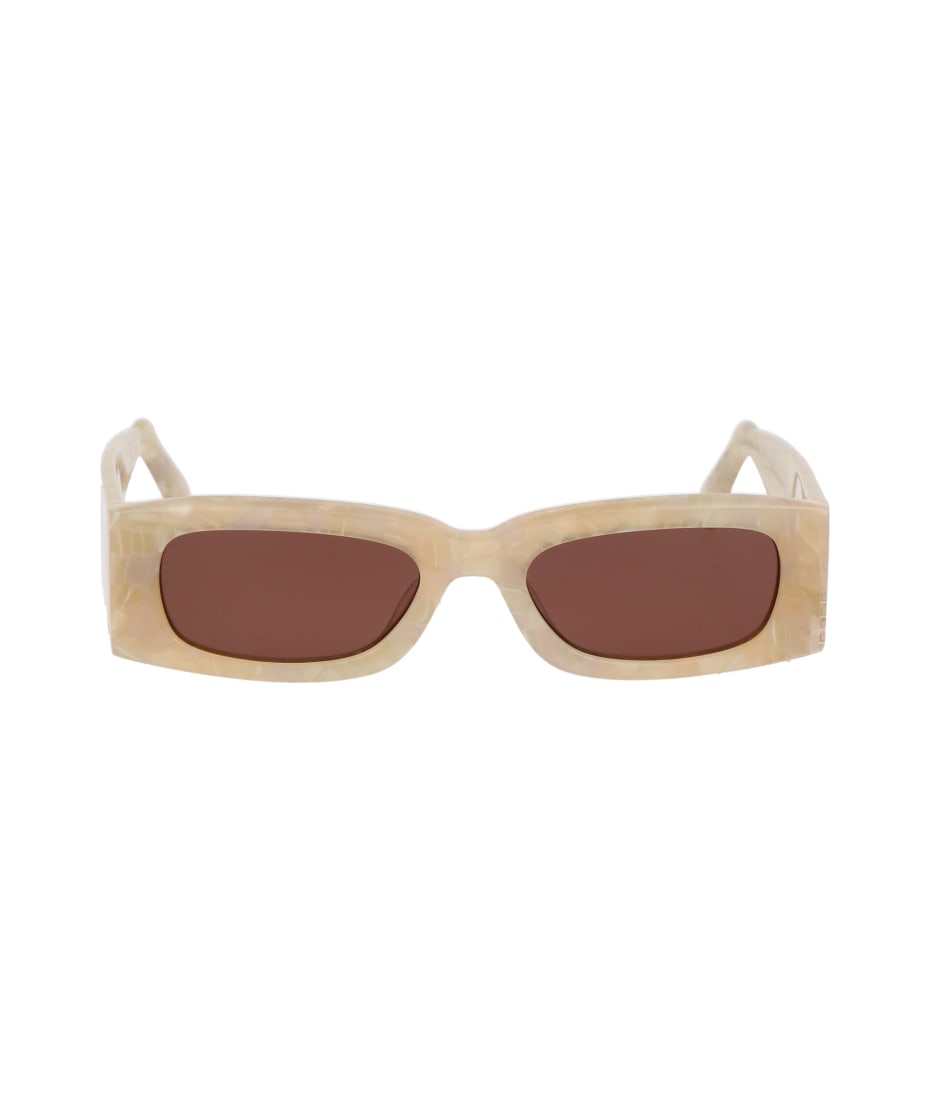 サングラス GCDS Woman Sunglasses Ivory GD0020 25S GD0020 sunglasses Ivory White | SmartBuyGlasses US