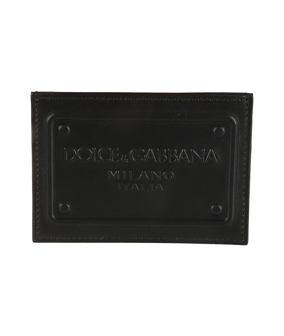 Dolce & Gabbana Logo-plaque Cardholder in Black for Men