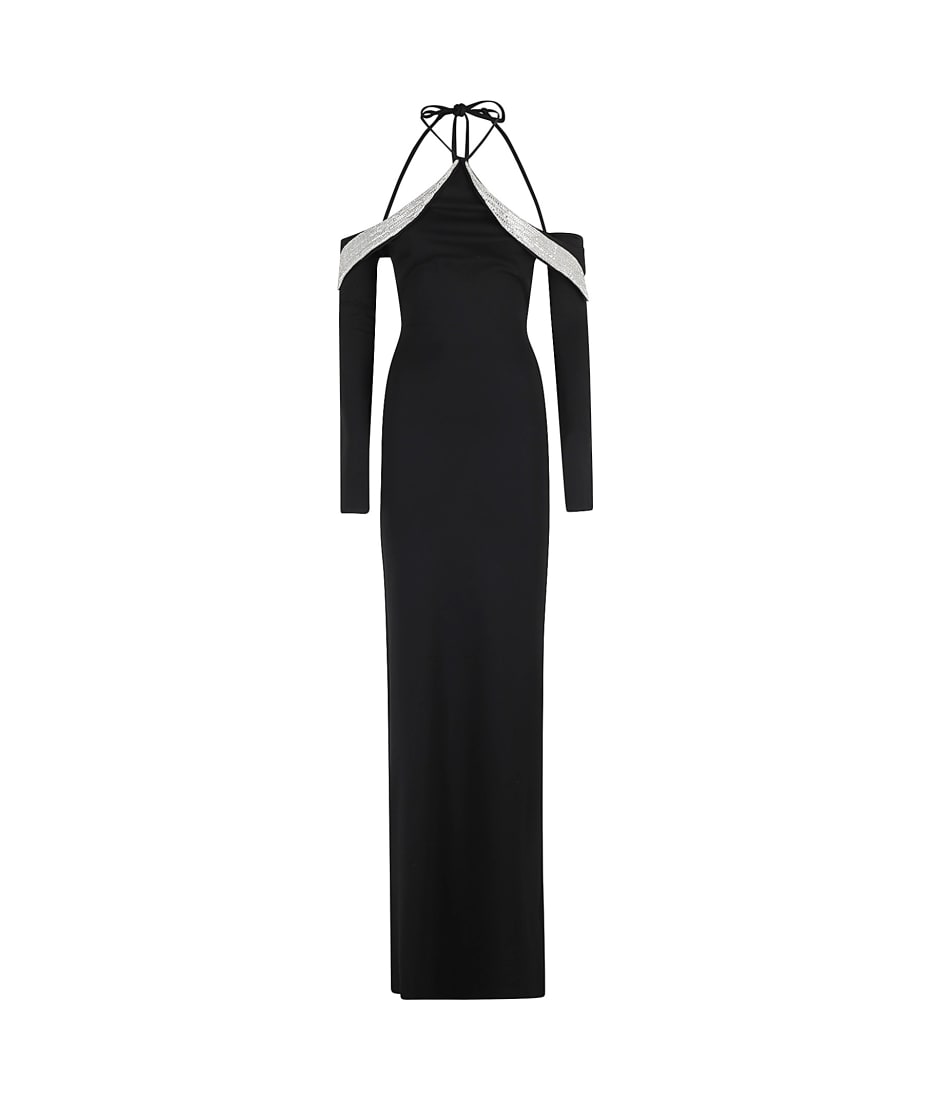 David Koma Crystal Wing Embr Long Slv Gown | italist, ALWAYS LIKE A SALE