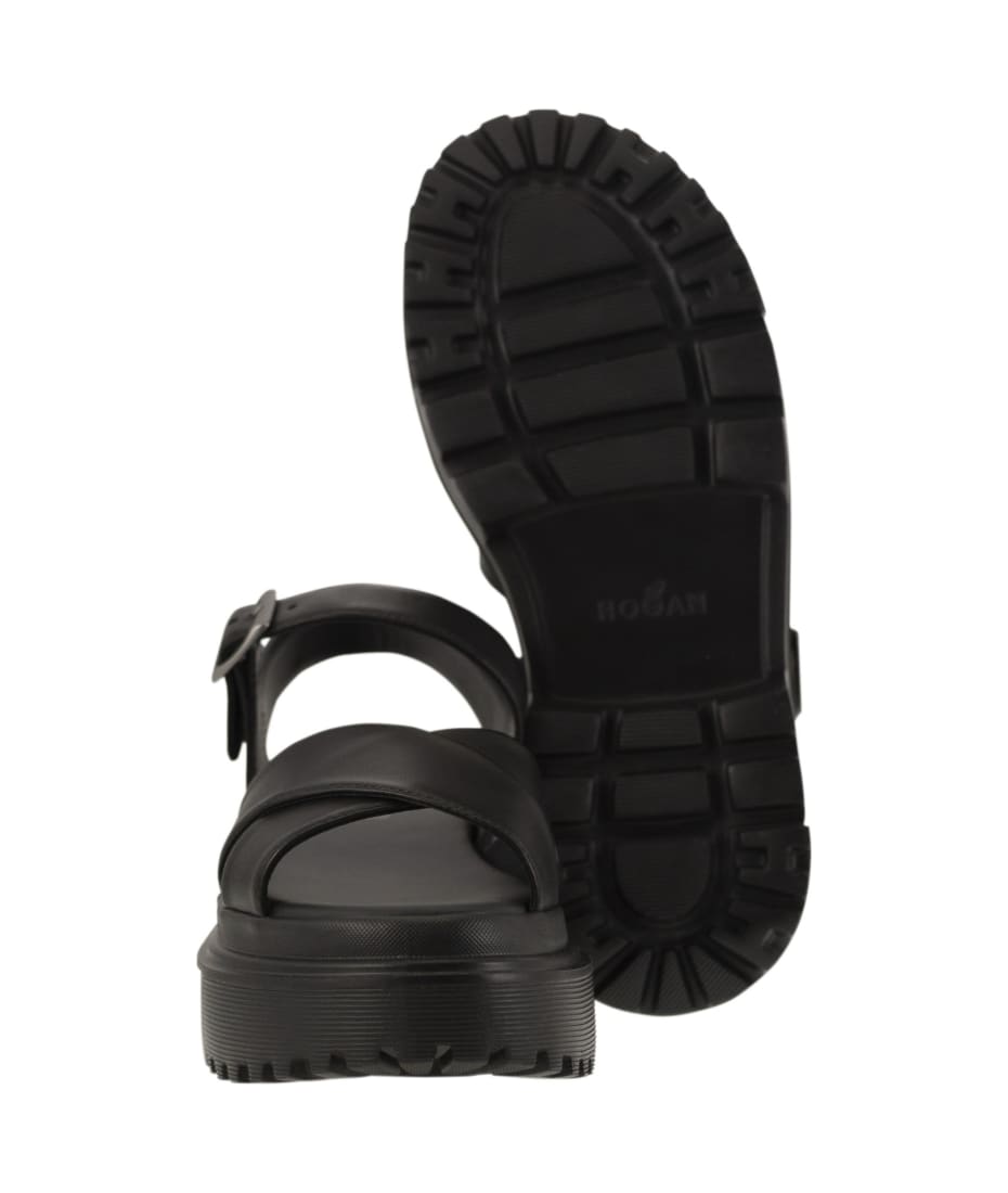 【送料&関税込】Hogan Leather Sandal With Midsole Hogan Leather Sandal With Midsole | italist