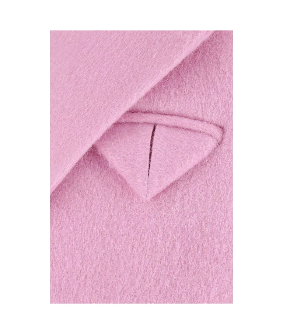VIP【関税込み送料無料】Bottega Veneta Pink Wool Alpaca Coat Bottega Veneta Pink Shearling crop top coat. Limited edition