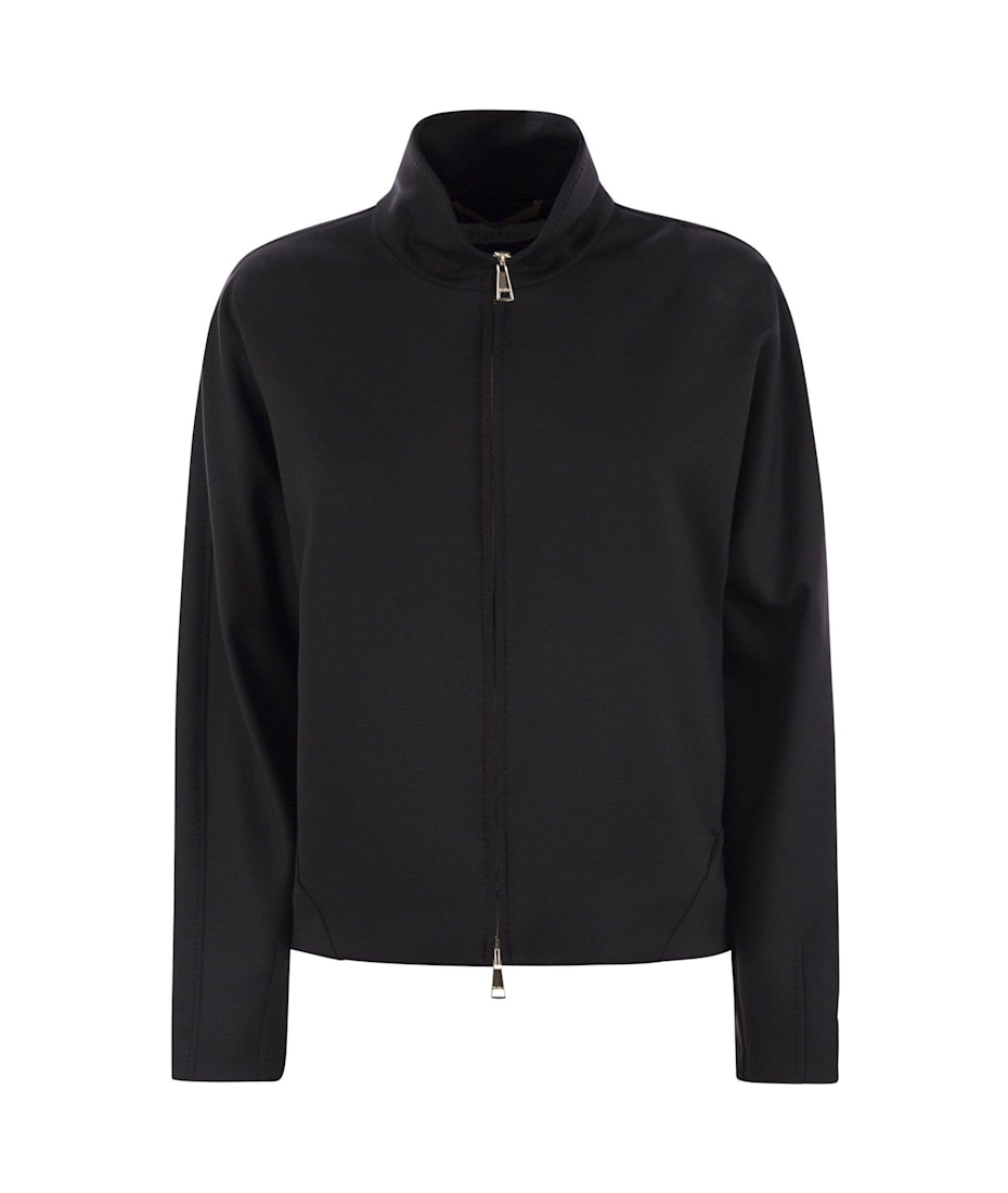 【送料&関税込】Max Mara plava Black Polyamide Blend Sweatsh Max Mara 'plava' Black Polyamide Blend Sweatshirt | italist