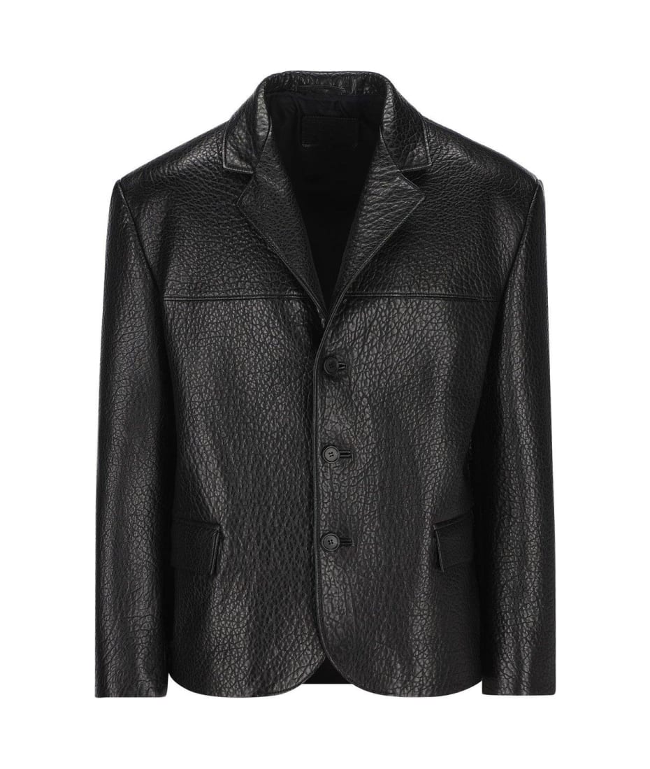 PRADA Mohair 混 ブレザー Iron Gray Single-breasted Wool And Mohair Jacket | PRADA