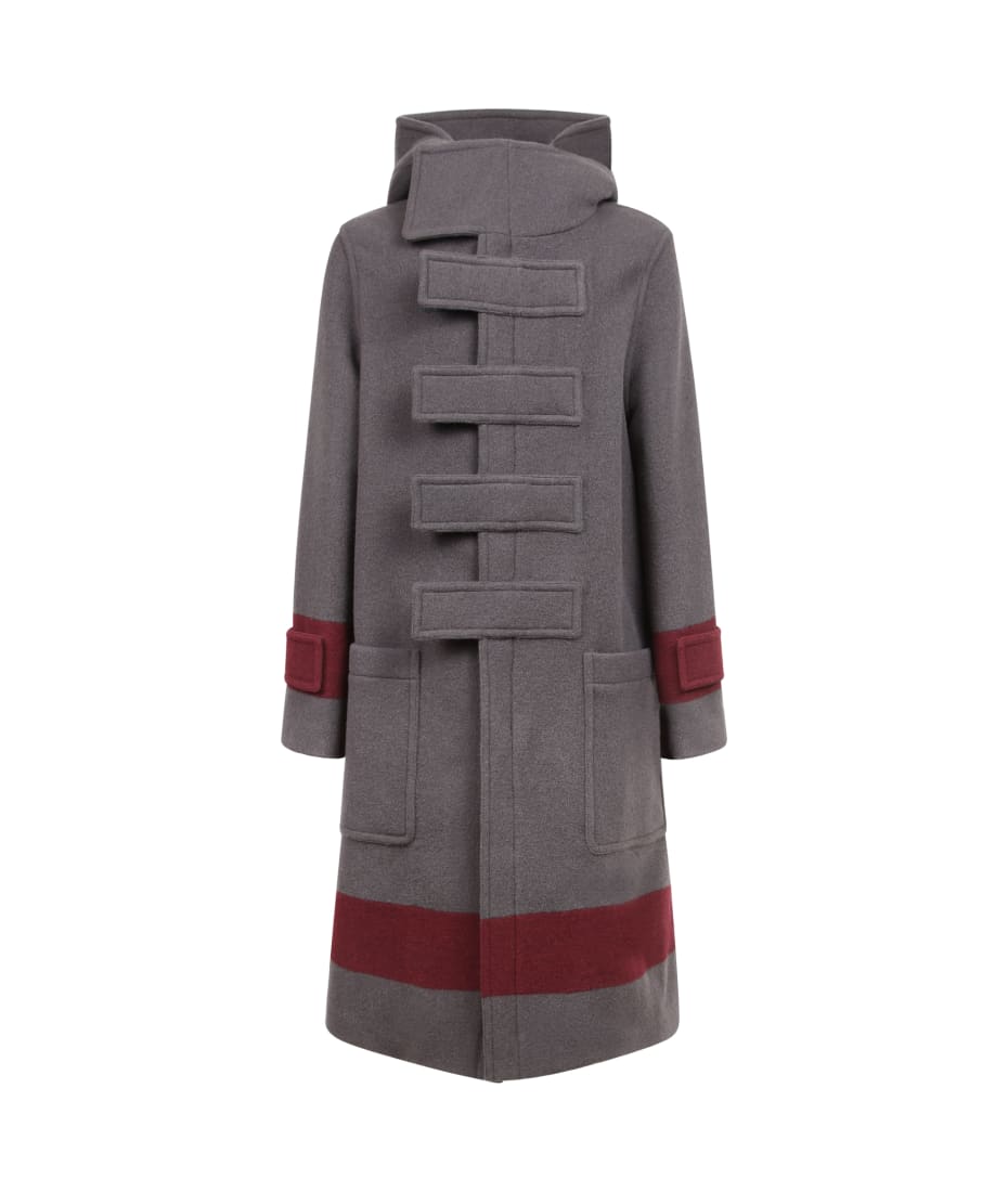 Burberry Striped Duffle Coat | italist, ALWAYS LIKE A SALE