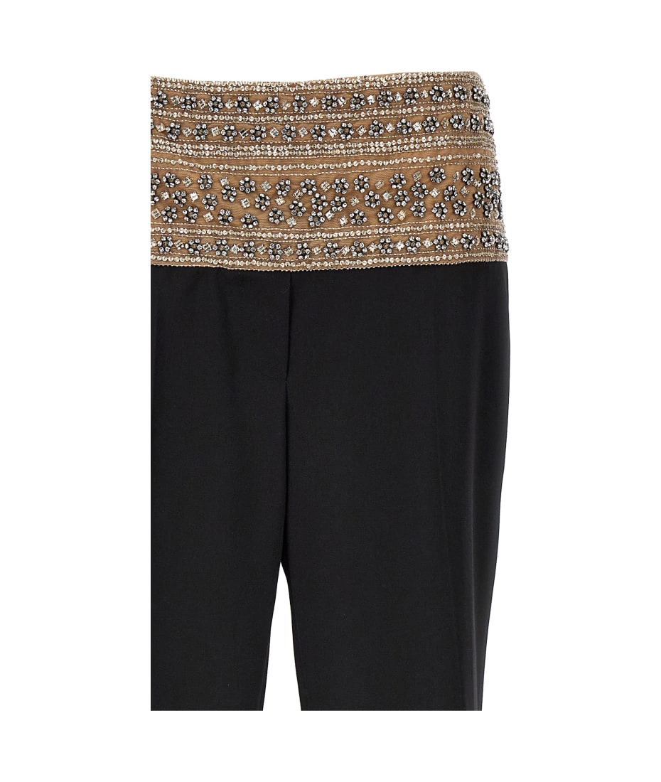 パンツ Stella McCartney 'Smoking' pants with crystals Stella McCartney 'smoking' Pants With Crystals | italist